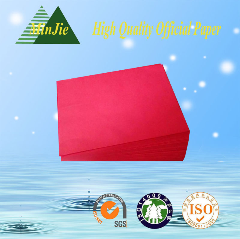 High Quality Virgin Wood Pulp Office Colorful Paper