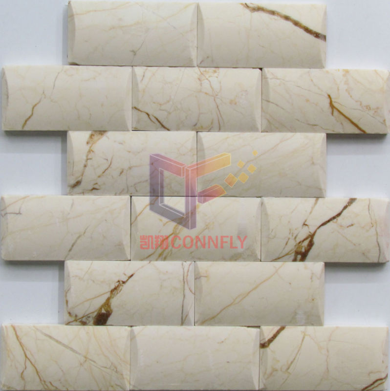 Bevel Edge Luxury Natural Marble Mosaic (CFS1055)