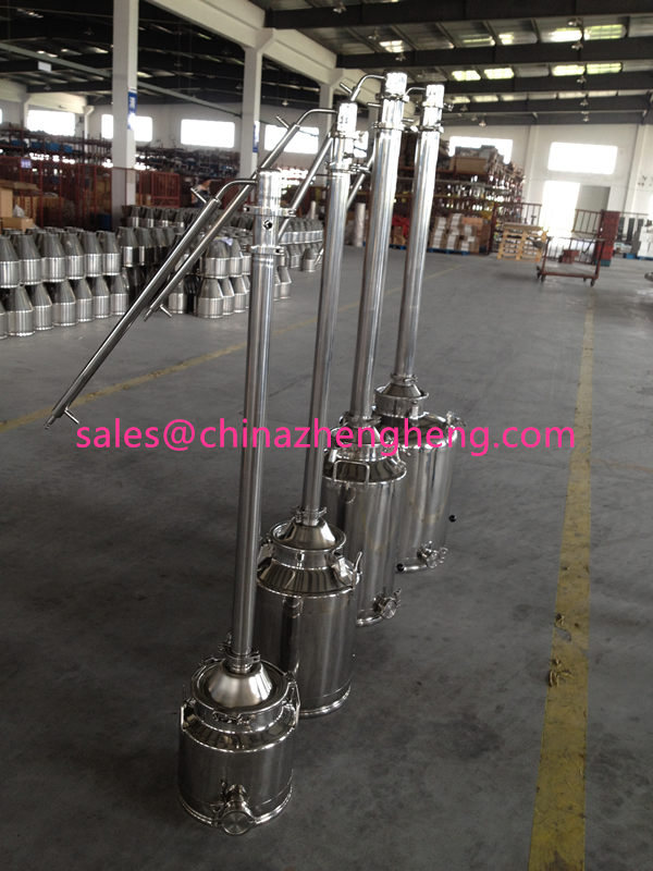 Stainless Steel Alcohol Distiller with Reflux Tower