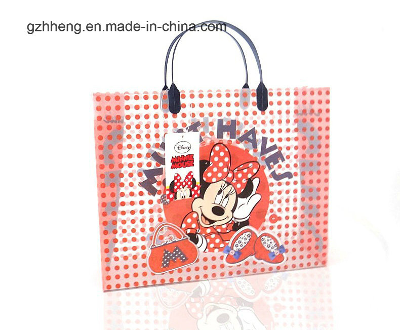 Sell Plastic Shopping Bag with Clip Handle (PVC/PE bag)