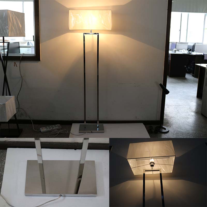Modern Hotel Decorative Metal and Fabric High Quality Floor Lamp
