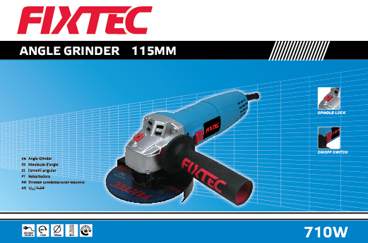 Fixtec 710W 100/125mm Variable Speed Angle Grinder