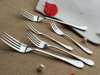 Stainless Steel Fork and Knife Set