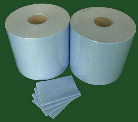 Light Blue Spunlace Nonwoven Fabric