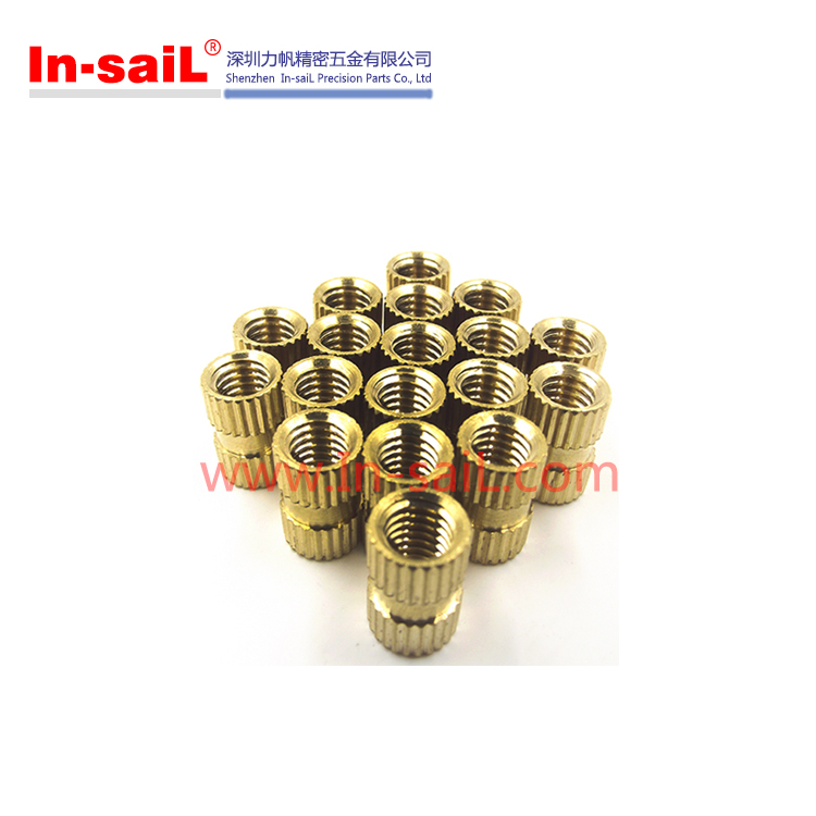 Brass Straight Knurled Threaded Insert Nut