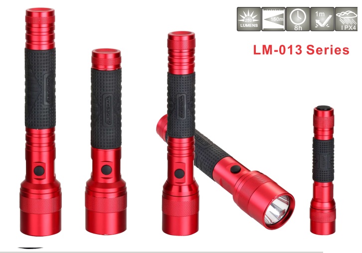 Rubber Handle High Brightness CE Cetificated Torch