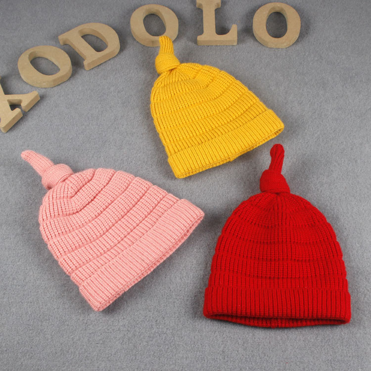 Children Baby Kids Autumn Winter Warm Knitted Knot Caps Beanie Beanie Hat (HW622)