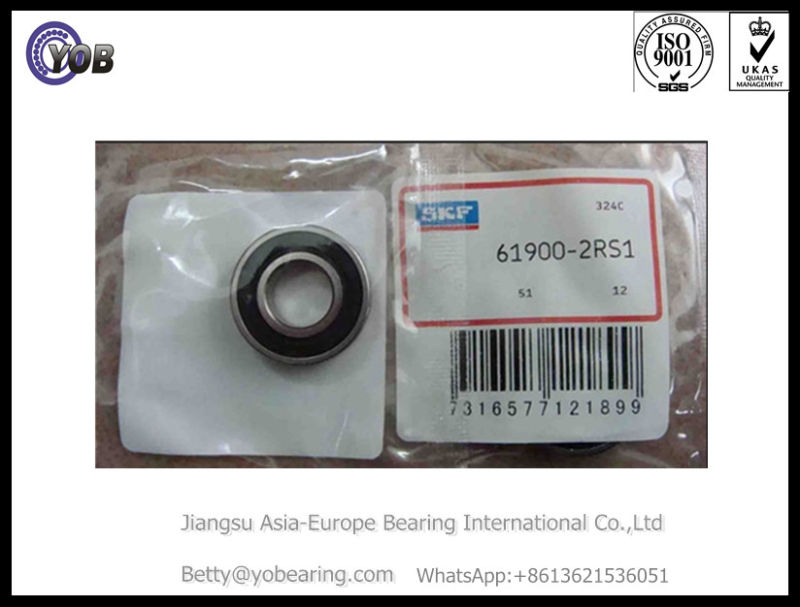 P5 Metric Size Deep Groove Ball Bearing 61900 2RS1