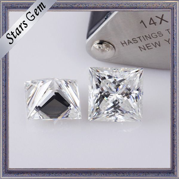 Forever Brilliant Princess Cut Moissanite Jewelry Making