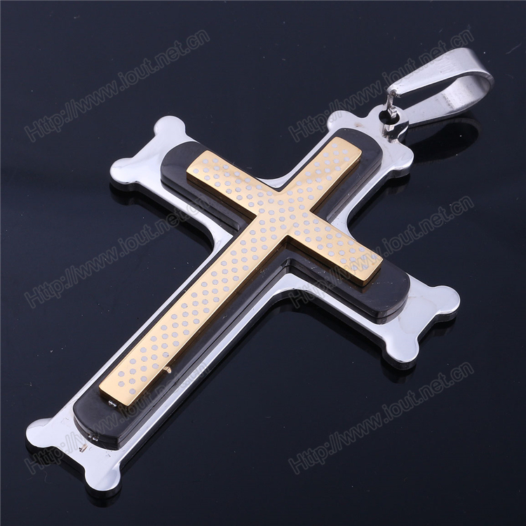 Hot Sale Stainless Steel Bible Cross Pendant Necklace, Stainless Steel Crucifix (st00000)