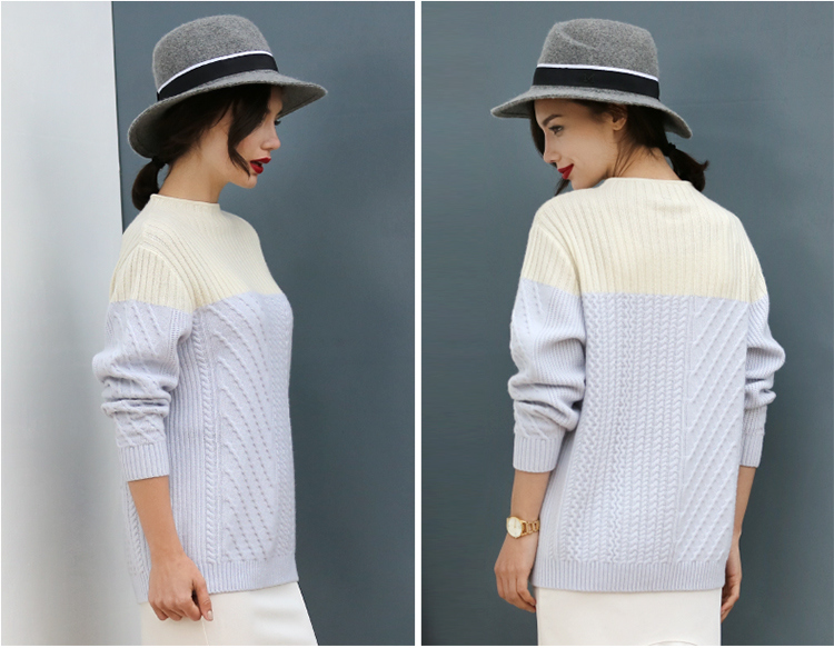 Ladies Fashion Long Style Pullover Sweater