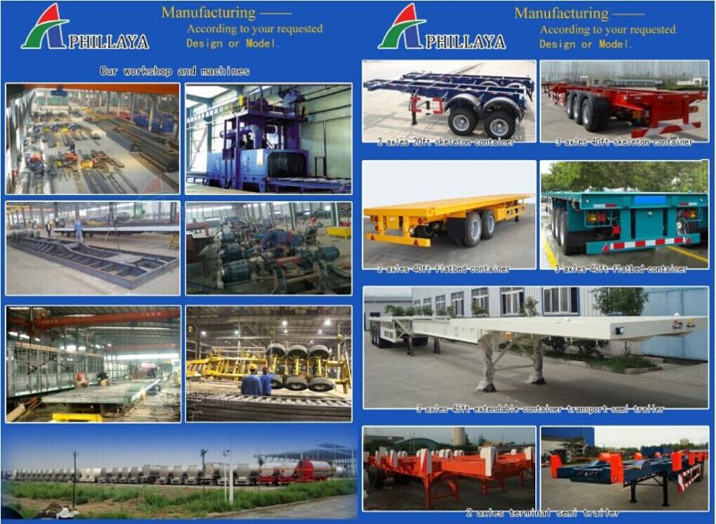 Factory Supply China Skeleton Container Semi Trailer