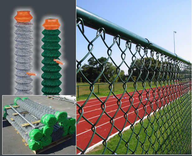 Hot-Dipped Galvanized Iron Wire Mesh Chain Link Fence (anjia-186)