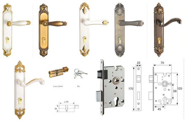 Stainless Steel Double Bolt Door Lock for Interior Room