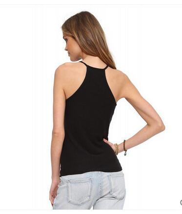 Hang a Neck Shoulder Fashion Design Lady Blouse