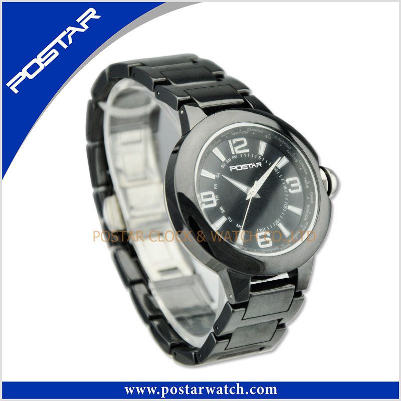 Stylish Ceramic Quartz Watch with Ceramic Band