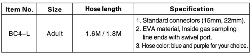 Ce ISO Approval Breathing Circuit for Anesthesia Machine-Coaxial Tube