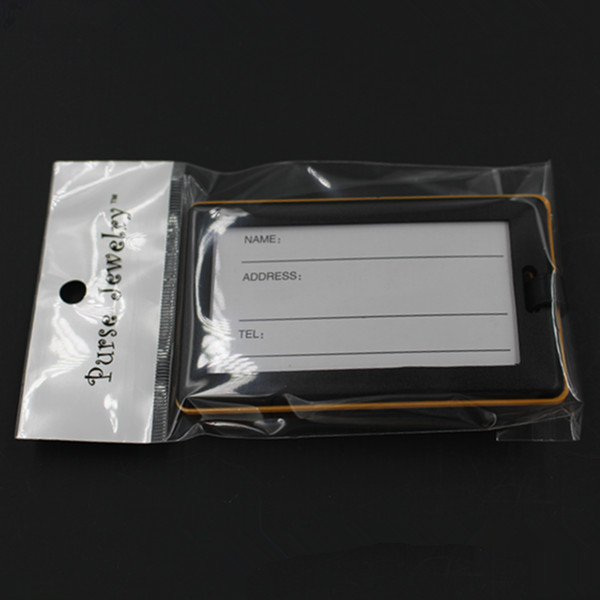 Promotion Custom Rectange Shape Soft PVC Luggage Tag