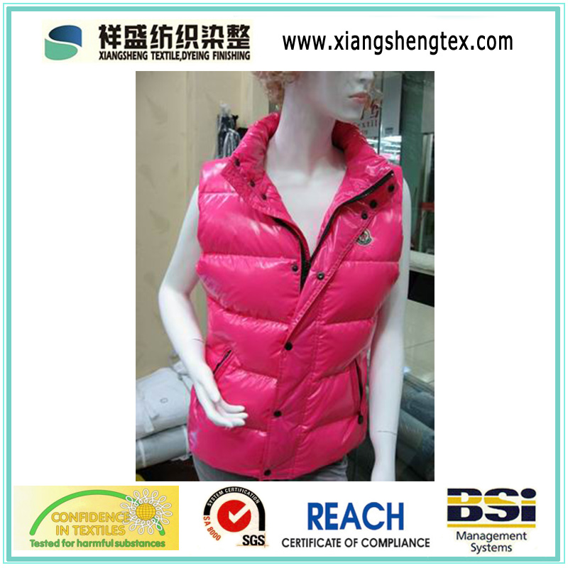 Waterproof Polyester Pongee Coated Fabric with Embossed Pattern