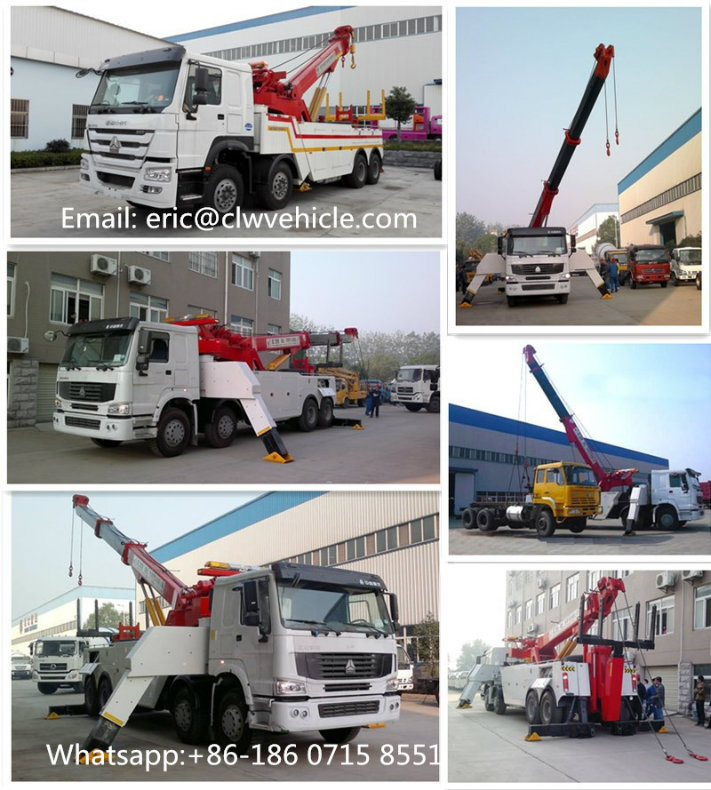 Road Wrecker Truck for 10 Tones Intergrated Tow Truck