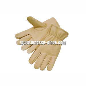 Pig Grain Leather Driver Work Glove