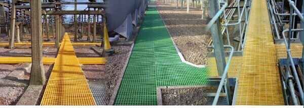 High Strength FRP/GRP Walkway/Platform, Fiberglass Grating