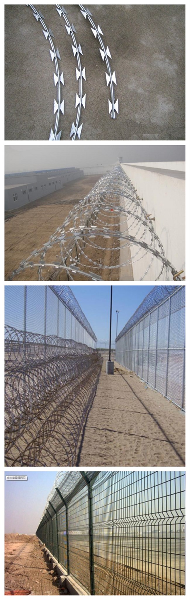 Building Material Hot Dipped Galvanized Razor Wire Used in Border Fence