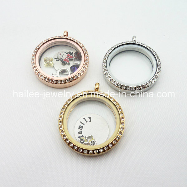 High Quality Stainless Steel 25mm 30mm Floating Locket Pendants