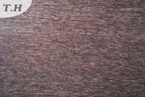 Brown Chenille Textile Fabric (FTH31176B)