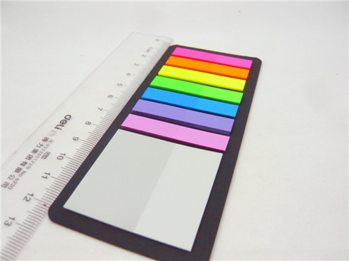 Various Size and 13 Colors on Black Card Sticky Note Pad Combination