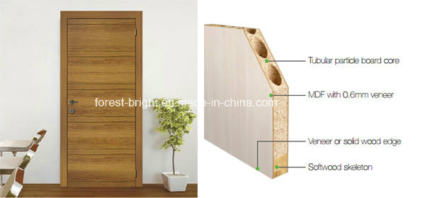 Veneer Design Interior Flush Wood Door