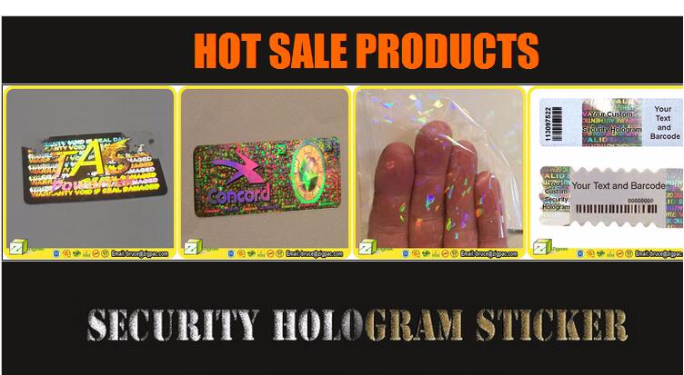 Sticker-Holographic Anti-Fake Logo