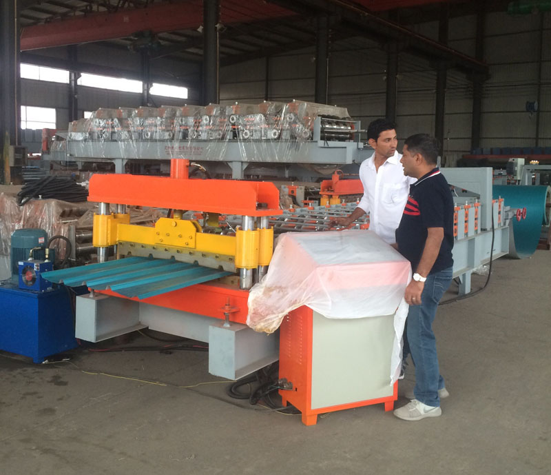 Hky Double Layer Metal Roof Tile Roll Forming Machine