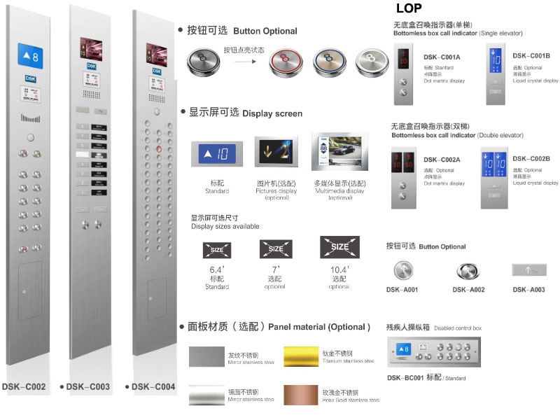 Low Noise Durable Safety Villa Elevator