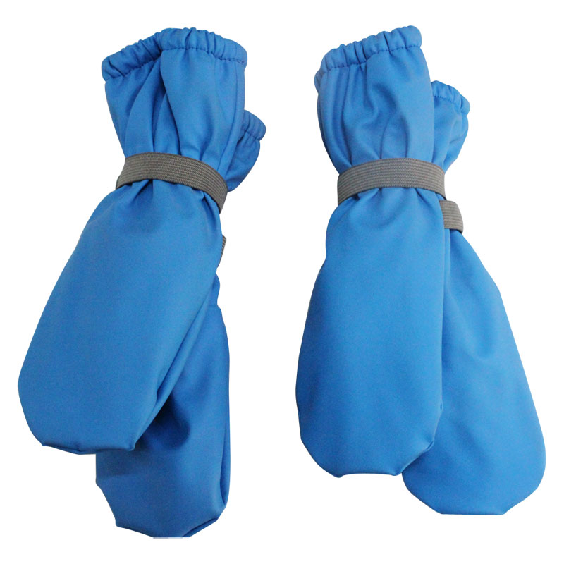 Solid Blue PU Rain Mitten for Baby/Child