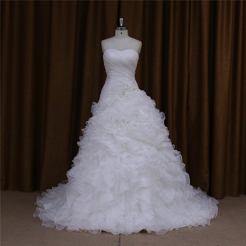 Sexy Sweetheart Organza Wedding Dress