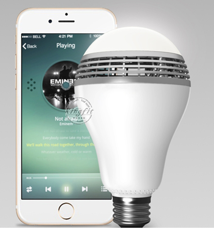 APP Control Smart Bluetooth Bulb Speaker with LED Light