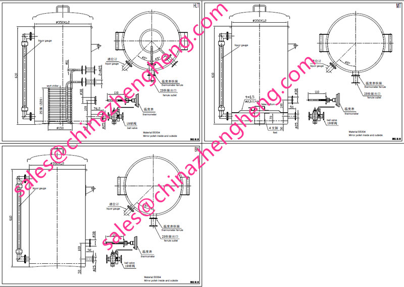 Customize USA Hot Sale Stainless Steel 15 Gallon Brew Kettle