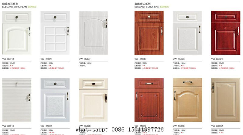 PVC Faced Cherry Kitchen Cabinet Door (New model)