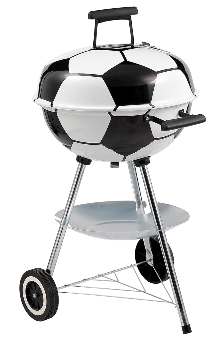 Football Shaped Design Charcoal BBQ Grill Barbecue