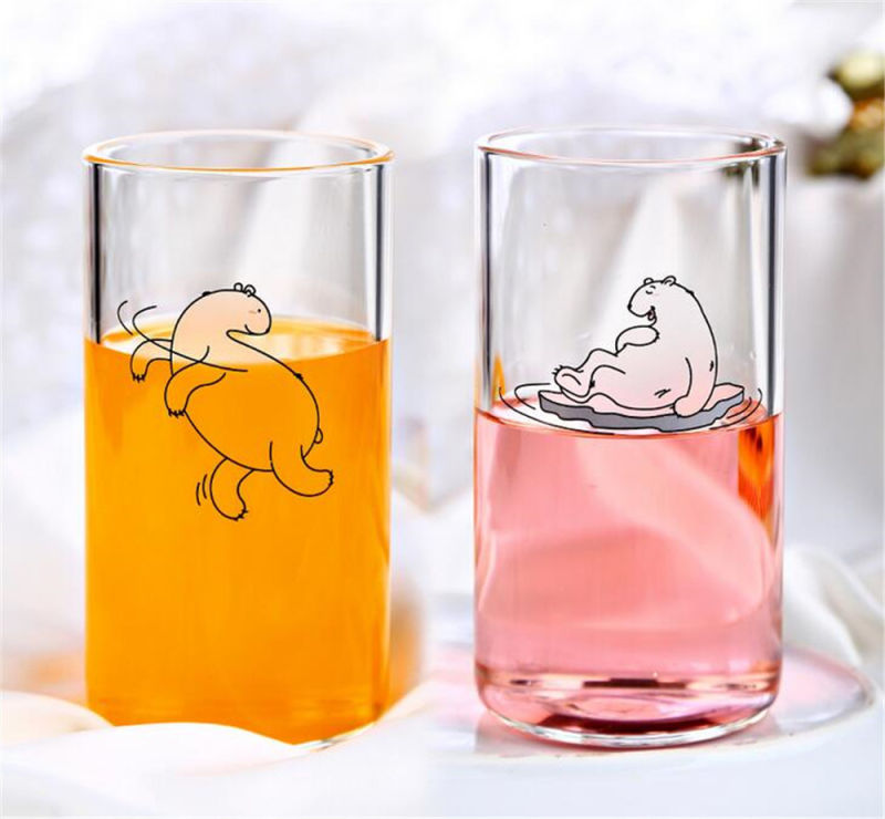 Wholesale Polar Bears Clear Cartoon Cup