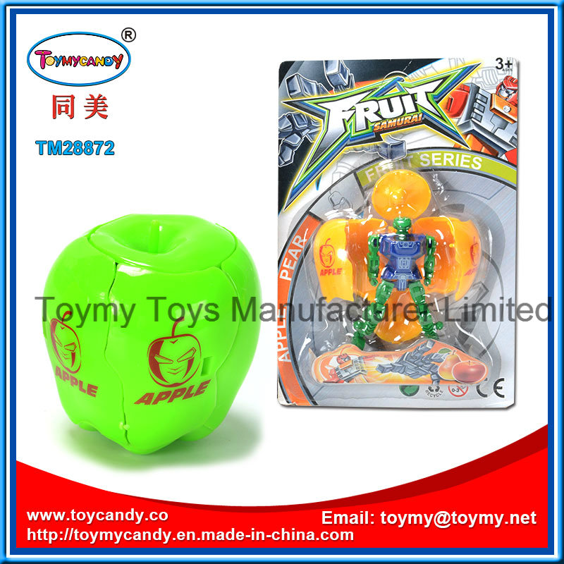 Hot Sale Cartoon Fruit Apple Transformance Robot Toy