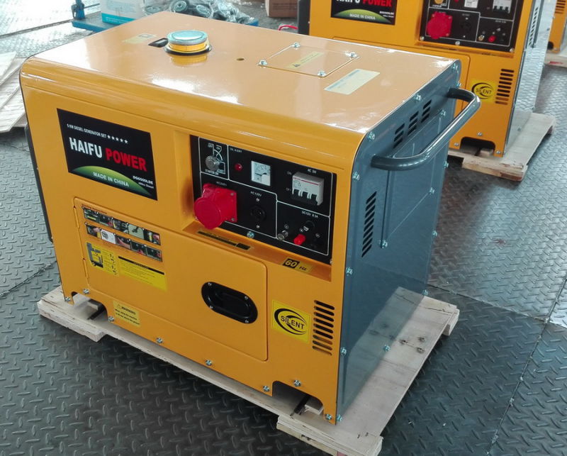 5kw5kVA Portable Air Cooled Single Cylinder Silent Diesel Generator