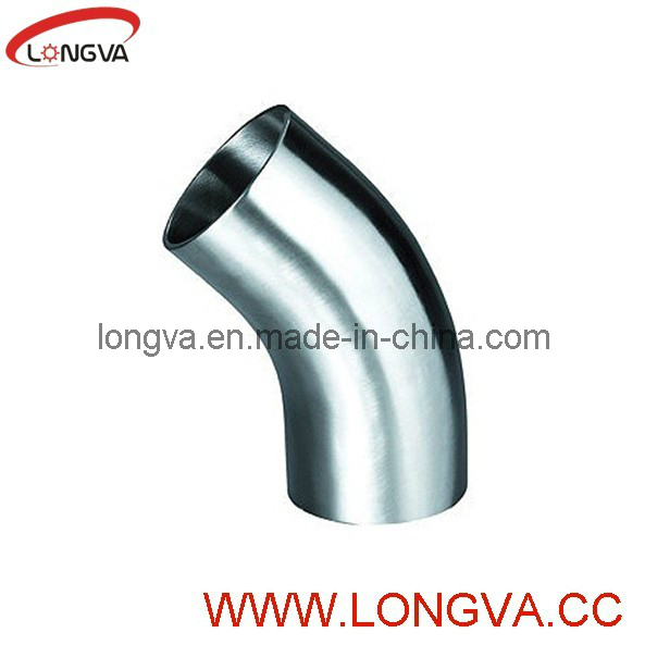 Polished Sanitary Stainless Steel Butt Welded Elbow