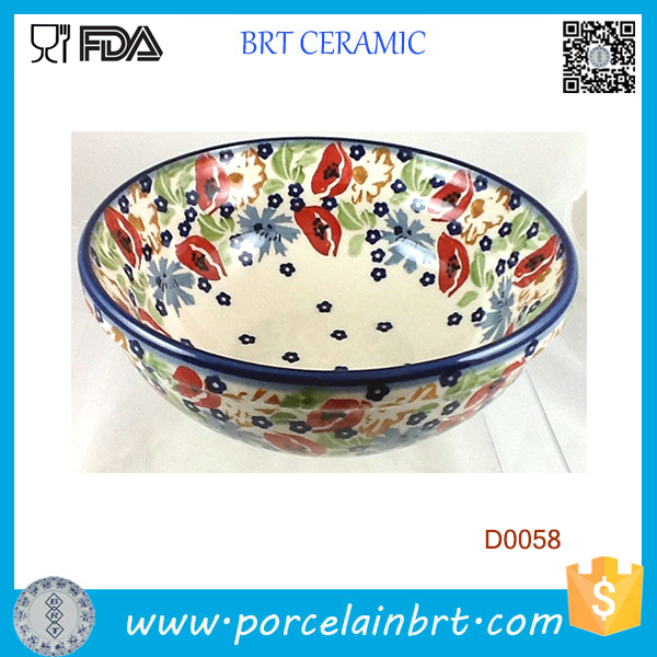 Polish Pottery Cereal Chili Soup Ice Cream Bowl