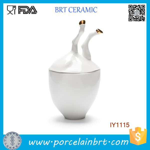 Funny Style with Horse-Leg Ceramic Sugar Bowl