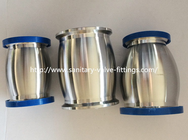 50mm to 38mm Stainless Steel Reducer Ball Type Hygienic Check Valve for Milk Equipment