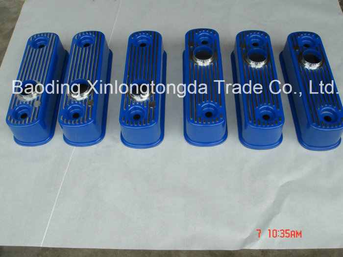 Die Casting Aluminum Cover with Painted Blue