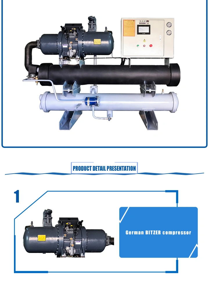 202kw Plastic Extruding Machine and Commercial Water Source Heat Pump Water Heater Screw Chillers