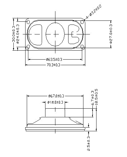 Inner Magnetic Speaker 3070 Speaker Electronic Speaker